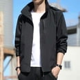 thumbnail image 2 of Solid Color Single Layer Thin Sports Jacket - Detachable Hood, 2 of 8