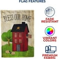 thumbnail image 5 of America Forever Bless Our Home House Flag 28x40 inch Double Sided Americana Country Living Primitive Farm American Rustic Seasonal Yard Outdoor Decoration, 5 of 6