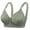 Green, variant on Women's Wireless Push Up Bra Adjustable Straps High Racerback Bra Soft Breathable Comfort Wireless Bra Blue, Size 90C