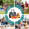 thumbnail image 6 of FORMRS Insulated Lunch Bag for Work School Unisex Large Capacity Cooler with Shoulder Strap, Art Plants, 6 of 6