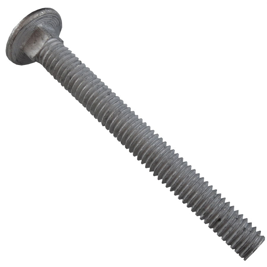 Deck Builder 10 Pieces Galvanized Carriage Bolts 3/8” x 8” With 1 ½” Thread 