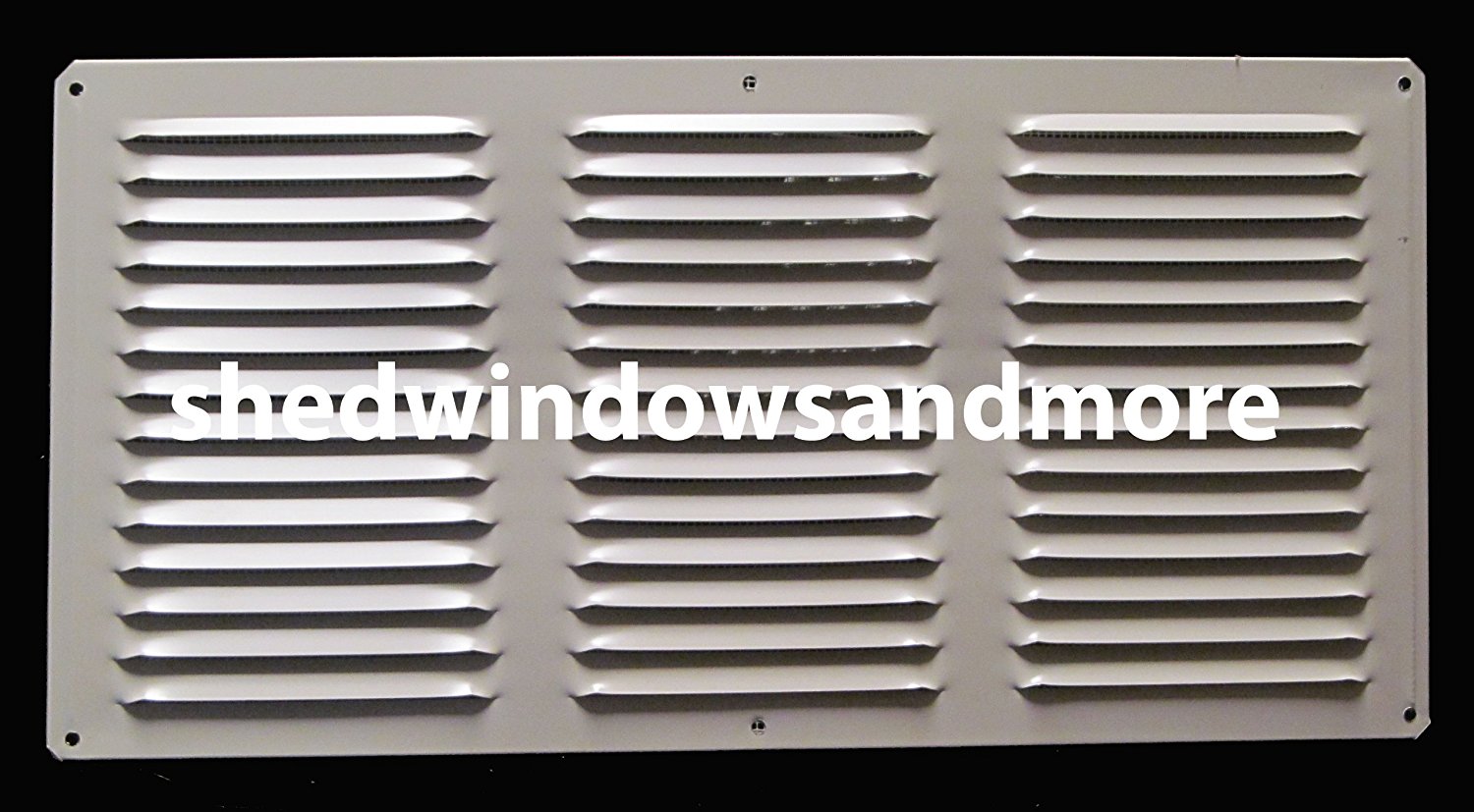 Exhaust Under Soffit Vent Set of 2 Vents 8" x 16" Aluminum ...