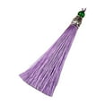 thumbnail image 1 of thinsony Tassel Decorative Solid Color Replacement Handmade Bookmark Belt Clothes Dress Pendant Jewelry Findings Accessories Light Purple, 1 of 9