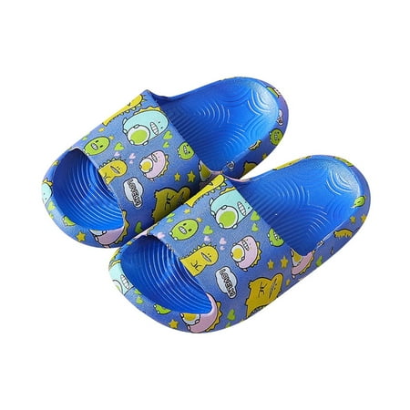 

Odeerbi Clearance Girls Slippers Children s Shoes Three-dimensional Cartoon Dinosaur Non-slip Soft-soled Slippers