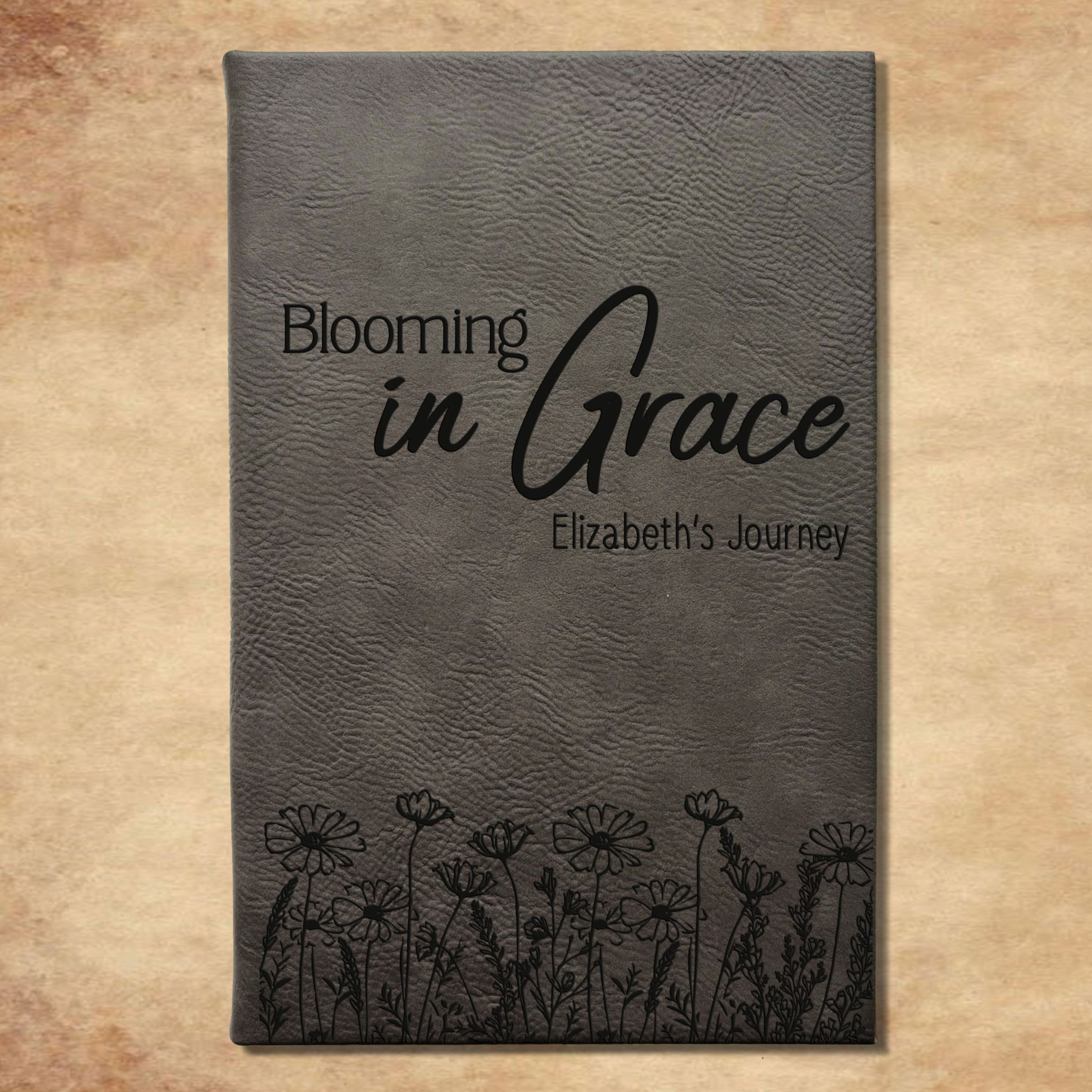 Personalized Christian Prayer Journal for Men & Women, Custom Engraved Name, Daily Devotional, Scripture Writing, Gratitude and Faith Gift