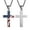 Silver lettering Prov 30:5, variant on HZMAN American Flag Patriotic Cross Religious Jewelry Pendant Necklace, Silver lettering Prov 30:5