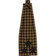 thumbnail image 2 of VHC Brands Navy Star Button Loop Kitchen Towel Country Rustic Design, Navy and Tan, 2 of 11