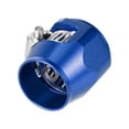 thumbnail image 4 of Unique Bargains 5 Pcs AN8 Hex Car Hose Finisher Flexible Rubber Pipe Clamp with Screw Band Adapter Fitting Blue, 4 of 6
