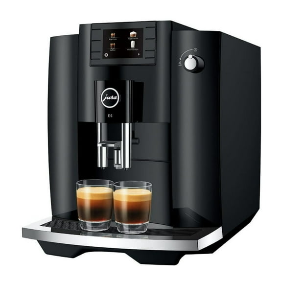 Restored Jura 15622 E6 2.8-Inch Color Display Automatic Espresso Machine with Easy Cappuccino Function, Piano Black (Refurbished)