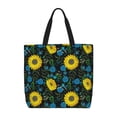 thumbnail image 1 of Easygdp Sunflowers And Blue Flower Bolsa Tote para Mujer, Bolso de Hombro para Trabajo, Playa, Viajes, Compras y Supermercado, 1 of 7