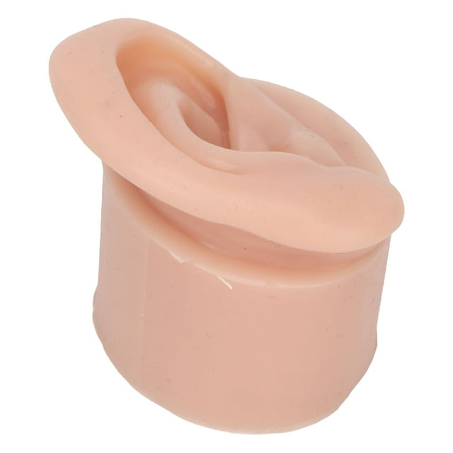 Soft Silicone Flexible Ear Model Body Part Displays Set Body Practice Ear Model For Earrings Display Teaching Instructions