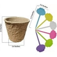 thumbnail image 2 of Biodegradable Peat Pots for seedlings, 100 Pack Plant Seed Starter Pots Kit, 2.4inch Succulent Planter Nursery Pots with 10 Plant Markers, Garden Germination Kits, 2 of 6