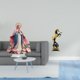 thumbnail image 2 of Escultura de escena de , adorno de pie de acrílico, centro de mesa, figura de escritorio, estatua de caballo, decoración para estante del, 2 of 8