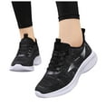 thumbnail image 3 of Siilsaa Womens Sneakers Slip On Walking Shoes Breathable Running Shoes Lightweight Mesh Gym Shoes Non Slip Workout Shoes Black,6.5, 3 of 5