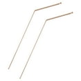 thumbnail image 3 of 2Pcs Pure Copper Metal Detector Rod Flexible Waters Witching Portable Dragons Seeking Detachable Tool Dowsing Rods, 3 of 8