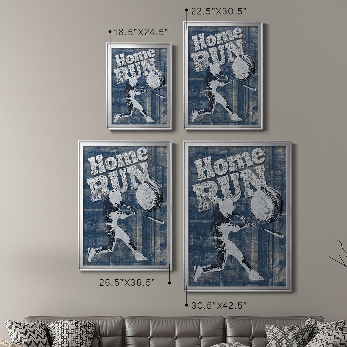 Home Run Hitter Premium Framed Print - Ready to Hang