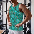 thumbnail image 5 of Cauagu Boho Dreamcatcher Print Men's Sleeveless Muscle Shirts,Tank Tops Quick Dry Workout Tank Top Gym Muscle Tee Fitness Bodybuilding T Shirt for Men-3X-Large, 5 of 7