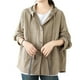 thumbnail image 3 of Sudaderas con capucha para mujer,Chaqueta con capucha de color liso para mujer, top informal de manga corta, poliéster, ligera y cómoda, uso diario, sopatenor, 3 of 9