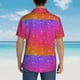 thumbnail image 4 of Balery Holiday Shiny Camisas hawaianas de manga corta para hombre, camisas playeras de corte holgado, camisas de vacaciones con botones,Medium, 4 of 7