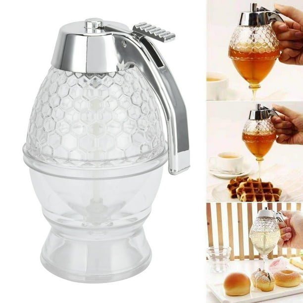 Dispensador exprimidor de miel y jarabe, tarro de condimentos para almacenamiento de líquidos de cocina para el hogar y la cocina