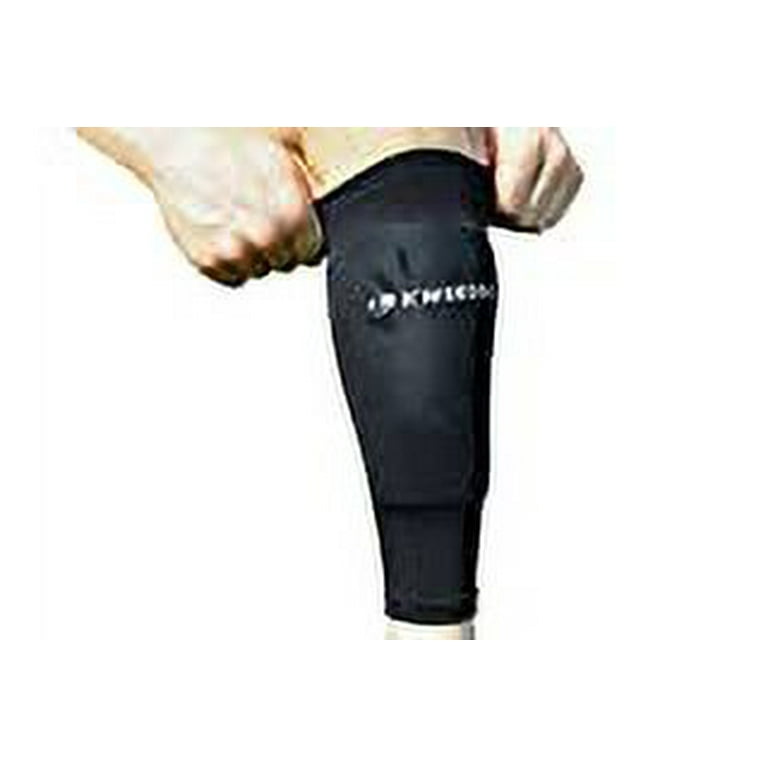 Kwik Goal Youth Shin Guard Compression Sleeves, Black