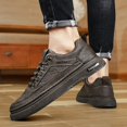 thumbnail image 2 of AUDeals Men Women Height Increasing Leather Sneakers Platform Low Top Chunky Lace Up Walking and Tennis Shoes, 2 of 6