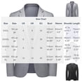 thumbnail image 2 of KeShDi Blazer for Men Plus Size One Button Suit Jacket with Pockets Casual Business Sports Coat Long Sleeve Gray X5X, 2 of 4