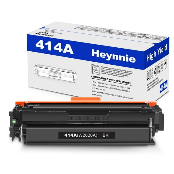 (with CHIP) 414A 414 A Toner Cartridge 1 Pack Works with HP Color Laserjet Pro MFP M479fdw, MFP M454dw Color Laserj Pro MFP M479fdn, Color Laserj Enterprise MFP M454dn M480f