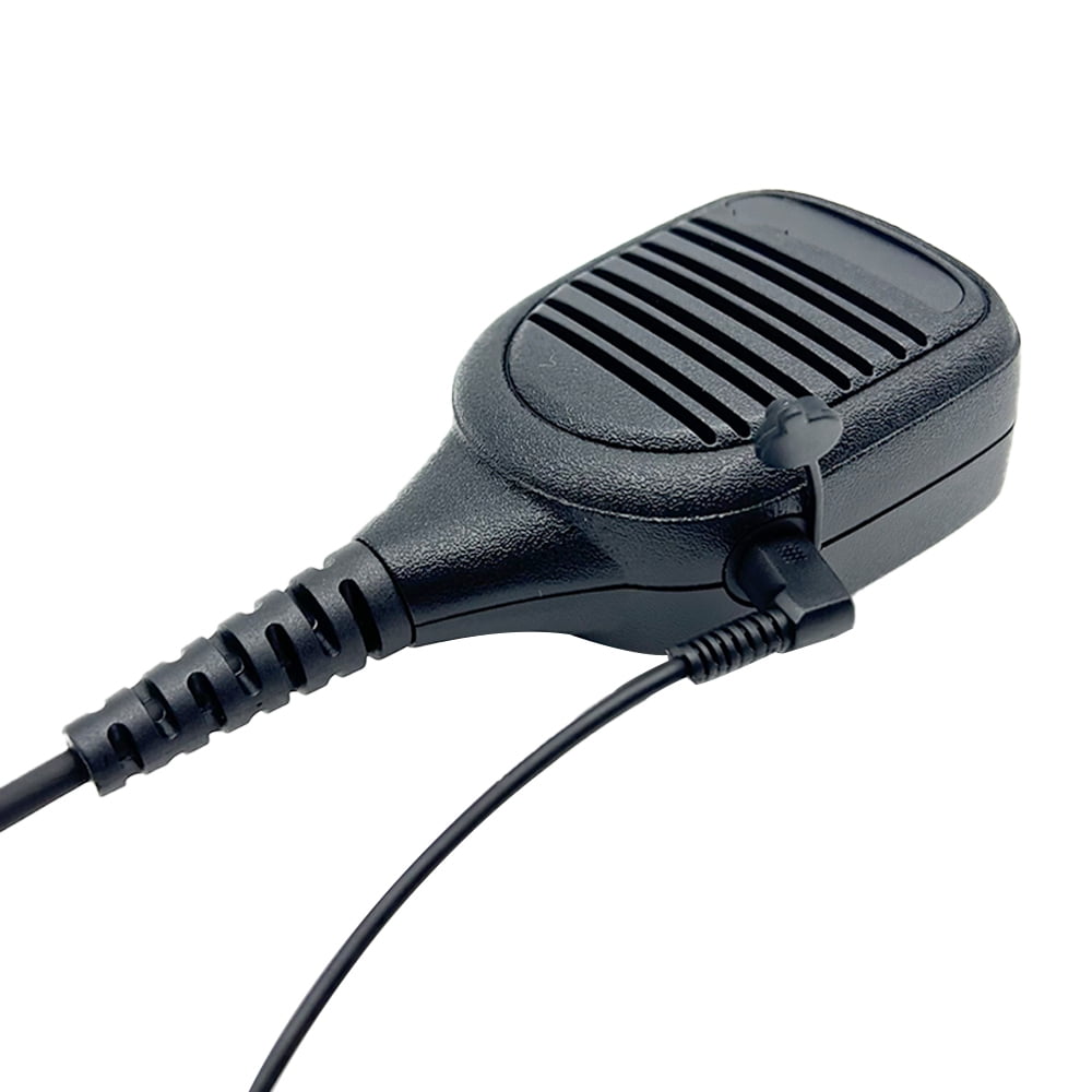 PMMN4013 PMMN4013A Remote Speaker Microphone Heavy Duty 3.5mm Audio Jack Shoulder Mic 2Pin Compatible for Radio CP200 CP200D R2 CP185 PR400 RDU4100 GP68 GP88 Mag One BPR40 BPR40D PMMN4029