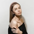thumbnail image 7 of WEIWEIGG 1.3 Inch Light Brown Non-Slip Headbands Ivory, 1 Pack Wide Hair Bands for Women Girls, Comfortable Fashion DIY Hair Accessories, 7 of 7