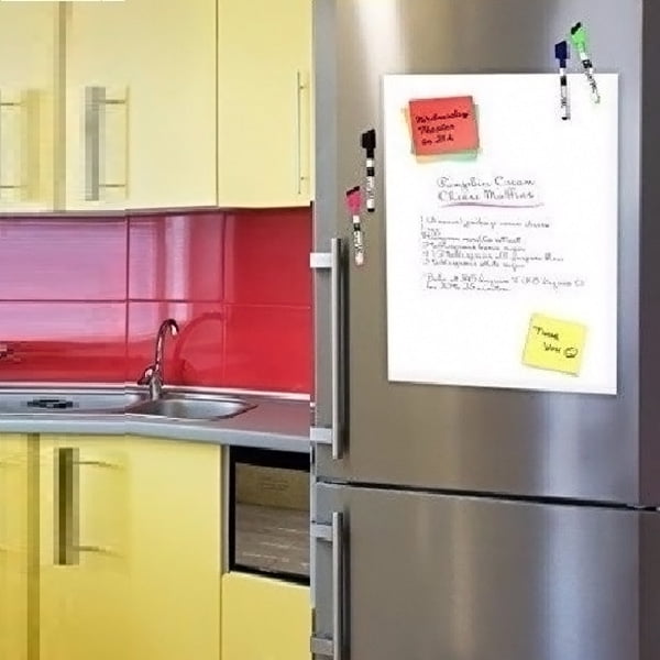 Flexible Size A3 Magnetic Whiteboard Fridge Kitchen Home Office Reminder Magnet Dry-Erase Board White Boards