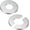 Silver Tone, variant on 2-Pack Wall Split Flange, for 2 Inch/50mm OD Pipe ABS Escutcheon Plate Round Self-Adhesive Plumbing Cover Plates Water Pipe/Faucet [Black]