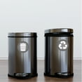 thumbnail image 3 of 4 Recycle and Trash Logo Stickers - Organize Trash - for Metal or Plastic Garbage cans, containers and Bins - Indoor & Outdoor - Home, Kitchen, Office - Premium Decal (Medium, Grey), 3 of 7