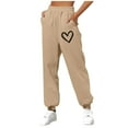 thumbnail image 2 of Sakmal Sweatpants for Women Drawstring Joggers Pants Graphic 30" Inseam Hiking Womens Joggers XL, 2 of 5
