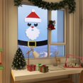 thumbnail image 4 of Pegatinas navideñas para puerta y ventana, tela de fieltro, muñeco de nieve, Papá Noel, alce, decoración del hogar, Feliz Año Nuevo, 2024, 4 of 4