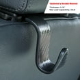 thumbnail image 4 of Gancho para reposacabezas para asiento de coche Amooca tipo S, negro a cuadros, paquete de 4, 4 of 6