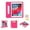 Rose, variant on Allytechgroup Kids Case for iPad Pro 12.9 inch 2022/2021/2020/2018 (6th/5th/4th/3rd Generation) 12.9 Inch Tablet EVA Case with Rotating Kickstand Swivel Handle Shockproof Rugged Stand Cover, Rose