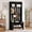 Black, variant on Fnova 70.8" Hall Tree with Bench and Shoe Storage, Farmhouse Coat Racks with 4 Hooks, Space-Saving, Black