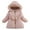 Pink2, variant on ameIAEA Girls Winter Fleece Lined Jacket Toddler Baby Windproof Hooded Coat Padded Down Outerwear