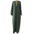 thumbnail image 3 of asdoklhq Ladies Dresses Clearance $5,Women Plus Size Print Abaya Jilbab Muslim Maxi Dress Casual Kaftan Long Dress, 3 of 9