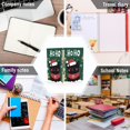 thumbnail image 6 of FORMRS 1-Subject Spiral Notebook 8" x 5" College Ruled 60 Refillable Sheet A5 Hard Cover, 2 Pack, Christmas Cat, 6 of 7
