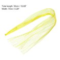 thumbnail image 2 of Uxcell 19.69'' Watermelon Nets Hanging Hammocks Reusable Fruit Net Bag PP Yellow 100Pcs, 2 of 6