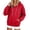 Red, variant on Xaqiouau Hoodies for Women Fleece Pullover Sweatshirts Oversized Long Sleeve Drawstring Hooded Sweatshirt Casual Loose Fall Winter Hoodie with Pocket