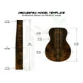 thumbnail image 2 of Mexican Cocobolo Acoustic Guitar Back and Sides Orchestra Model (OM) Set – MCOM000605-2.3, 2 of 2