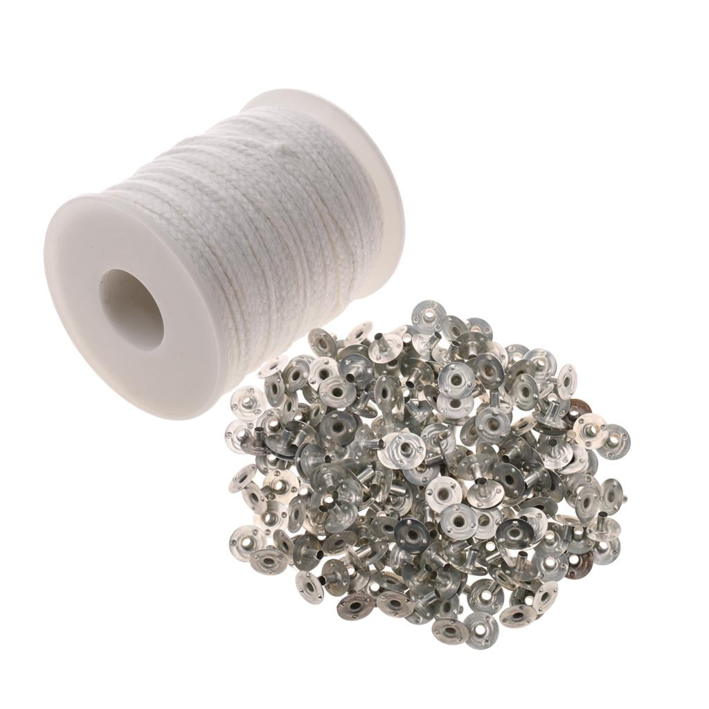 Candle Making , 61m Square Braid Candle Wicks And 200 Pieces Aluminum