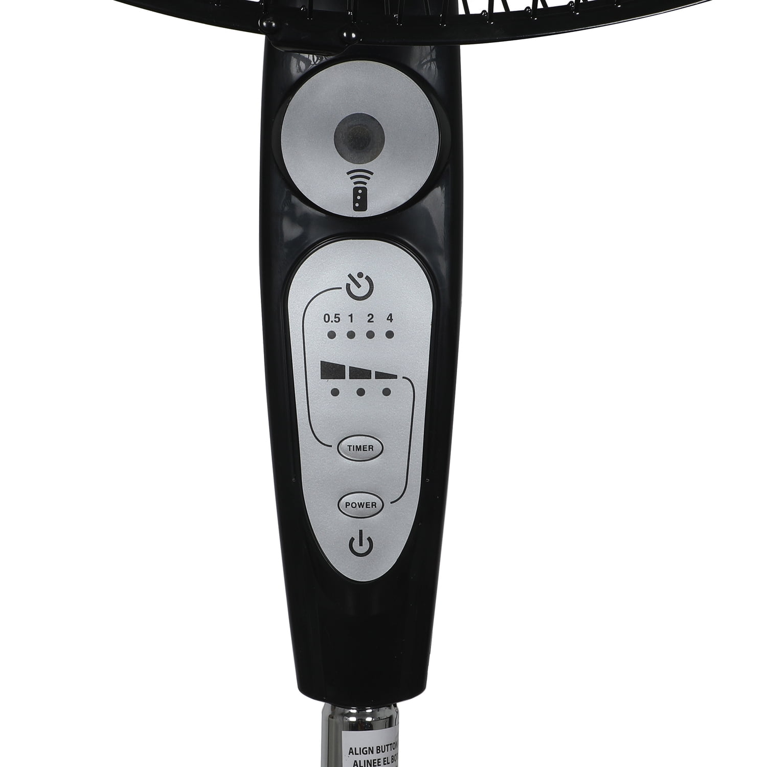 BLACK+DECKER 18-In. 3-Speed Oscillating Stand Fan with Remote, BFSR18 (Black)