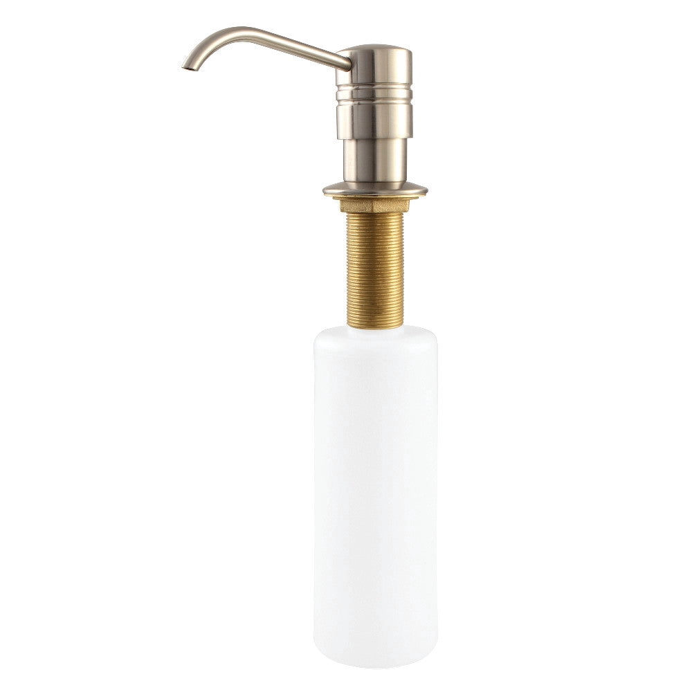 Kingston Brass SD2617 Brushed Brass Straight Nozzle Metal Soap Dispenser