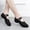 #271-Black, variant on Wowcloth Women's Dance Shoes with 1cm Heel – Comfortable Slip-On for Indoor Practice, Rubber Sole and Large Sizes, Autumn Winter Style