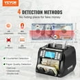 thumbnail image 2 of VEVOR Money Counter Machine, Bill Counter with UV, MG, IR and DD Counterfeit Detection, USD & EUR Cash Counting Machine with Add and Batch Modes, Large LCD & External Display, 2 of 9