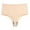 Beige, variant on Period Underwear For Women Silk Underwear For Women High waist Elastic Waist Solid Thong Purple 2XL